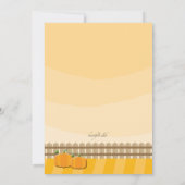 パンプキンピッキング招待状 招待状 (裏面)