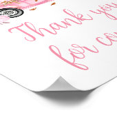 パンプキンピンクのトラックありがとう来ありがとう ポスター (角)