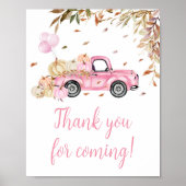 パンプキンピンクのトラックありがとう来ありがとう ポスター (正面)