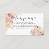 パンプキンピンクパンパスグラスブックベビー エンクロージャーカード (正面)