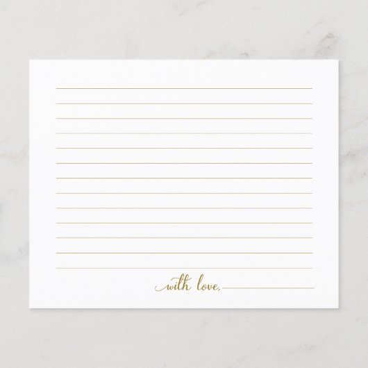 パンプキンピンクフローラブライダルシャワーデイトナイトカード (裏面)