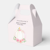 パンプキンピンクフローラベビーガールズ秋シャワー フェイバーボックス (正面サイド)