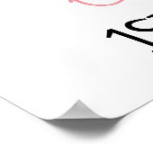 パンプキンピンクフローラ1stバースデーウェルカムサイン ポスター (角)