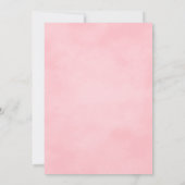 パンプキンピンクボウコケット秋バビシャワー 招待状 (裏面)