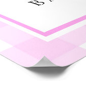 パンプキンピンクボウ秋ウェルカムベビーシャワーパーティー ポスター (角)