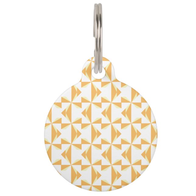 パンプキンピンホイール ペット　ネームタグ (正面)