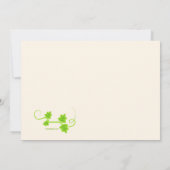 パンプキンファミリー妊娠発表 招待状 (裏面)