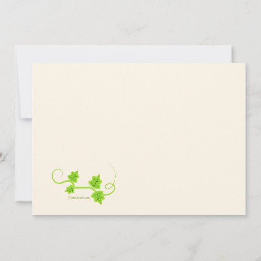 パンプキンファミリー妊娠発表 招待状 (裏面)