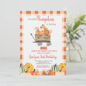 パンプキンファースト誕生日ドライブバイ誕生日 招待状 (スタンド正面)
