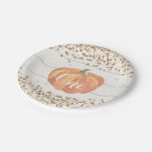 パンプキンファースト誕生日ピンク&金ゴールド紙プレート ペーパープレート