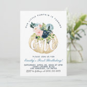 パンプキンファースト誕生日招待状 招待状 (スタンド正面)