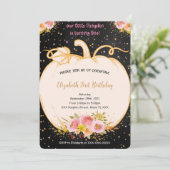 パンプキンファースト誕生日招待状 招待状 (スタンド正面)