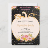 パンプキンファースト誕生日招待状 招待状 (正面)