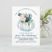 パンプキンファースト誕生日招待状 招待状 (スタンド正面)