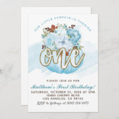 パンプキンファースト誕生日招待状 招待状 (正面/裏面)