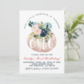 パンプキンファースト誕生日招待状 招待状 (スタンド正面)