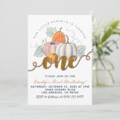 パンプキンファースト誕生日招待状 招待状 (スタンド正面)