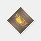 パンプキンファースト誕生日素朴秋秋ナプキン スタンダードカクテルナプキン (角)