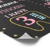 パンプキンファースト誕生日黒板サイン ポスター (角)