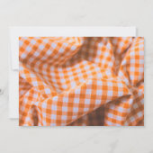 パンプキンファースト誕生日 |写真素朴秋 招待状 (裏面)