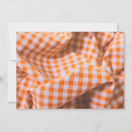 パンプキンファースト誕生日 |写真素朴秋 招待状 (裏面)