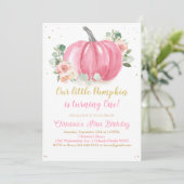 パンプキンファースト誕生日 招待状 (スタンド正面)