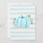 パンプキンファースト誕生日 招待状 (裏面)