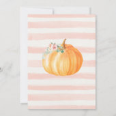 パンプキンファースト誕生日 招待状 (裏面)