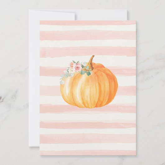 パンプキンファースト誕生日 招待状 (裏面)