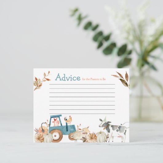 パンプキンファームアニマルトラクターフローラアドバイス エンクロージャーカード (スタンド正面)