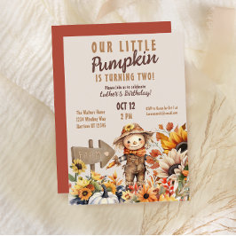 パンプキンファームサンフラワー誕生日 招待状