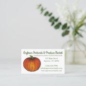 パンプキンファームファームスタンドハーベストオーチャード秋 名刺 (スタンド正面)