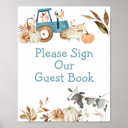 パンプキンファーム動物トラクターお願い署名Our Guest ポスター (正面)