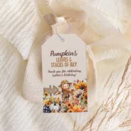 パンプキンファーム秋ひまわり誕生日 ギフトタグ