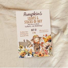 パンプキンファーム秋ひまわり誕生日 招待状