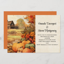 パンプキンファーム秋ハーベストオータム結婚ズ 招待状