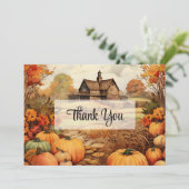 パンプキンファーム秋ハーベスト サンキューカード (スタンド正面)