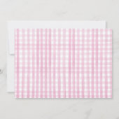 パンプキンファーム納屋周囲の庭秋ガールパーティー誕生日 招待状 (裏面)