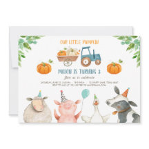 パンプキンファーム納屋周囲の庭秋ボーイパーティー誕生日