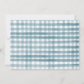 パンプキンファーム納屋周囲の庭秋ボーイパーティー誕生日 招待状 (裏面)