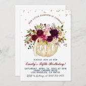 パンプキンフィフス誕生日招待状 招待状 (正面/裏面)