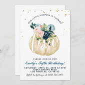 パンプキンフィフス誕生日招待状 招待状 (正面/裏面)