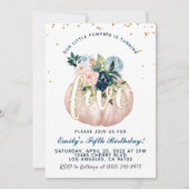 パンプキンフィフス誕生日招待状 招待状 (正面)