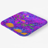 パンプキンフィールドポップ・アートのインアートスタイル ペーパープレート (傾斜あり)