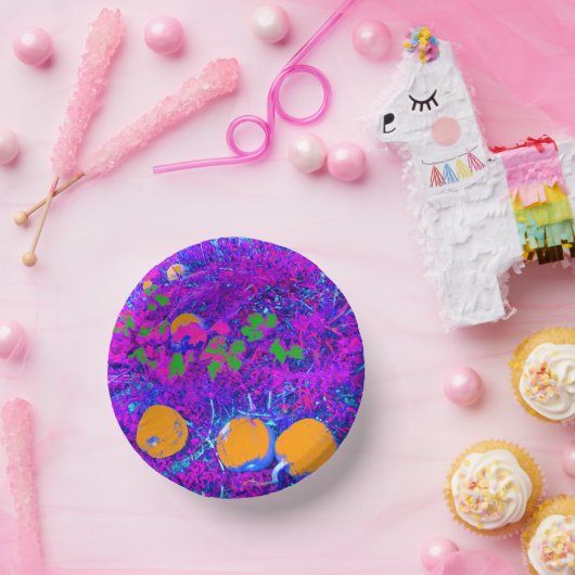 パンプキンフィールドポップ・アートのインアートスタイル ペーパーボウル (パーティー)