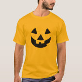 パンプキンフェイスTシャツ - 男のための楽しい秋のグラフィックTシャツ！ Tシャツ (正面)