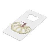 パンプキンフラットタン クレジットカード栓抜き (正面アングル)