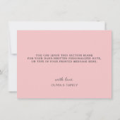 パンプキンフラワル、ラスティックシャワー、誕生日感謝 サンキューカード (裏面)