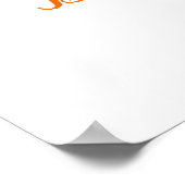 パンプキンフラワーブーケ赤ちゃんシャワーウェルカムサイン ポスター (角)