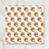 パンプキンフラワーブーケ ブライダルシャワー フェイバータグ (裏面)